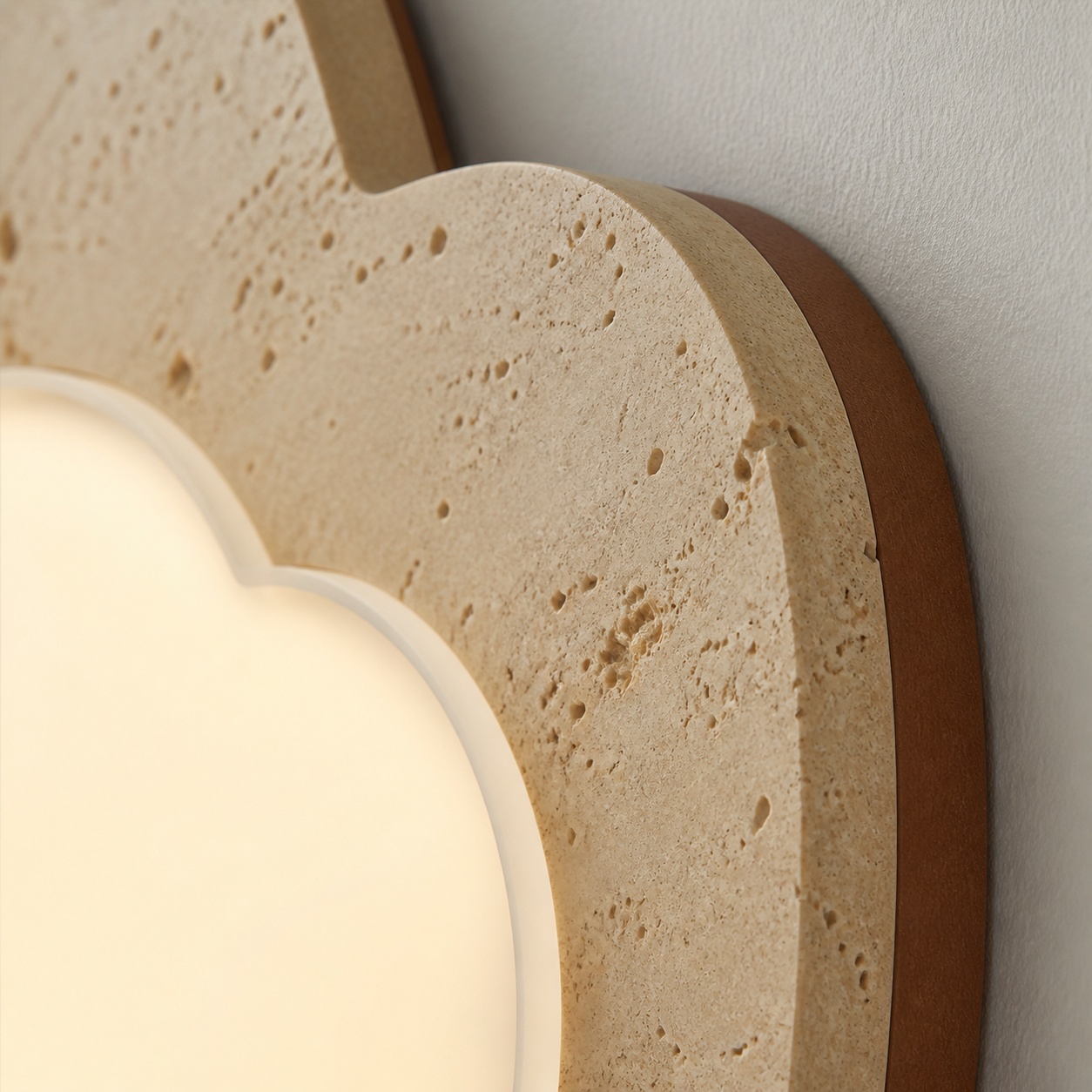 StoneBeamLab 65 cm natural stone ceiling light image 9