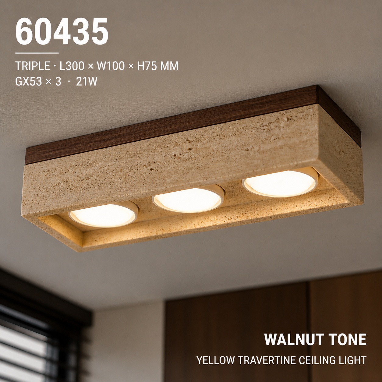 StoneBeamLab natural material ceiling light image 16