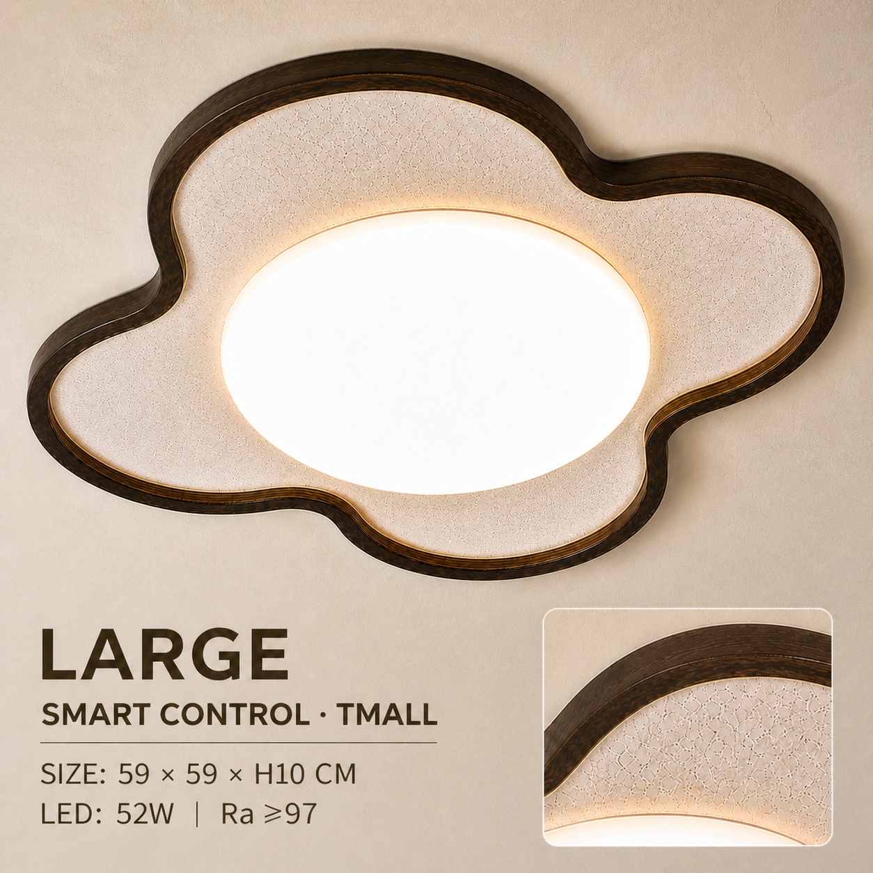 StoneBeamLab natural stone ceiling light image 7
