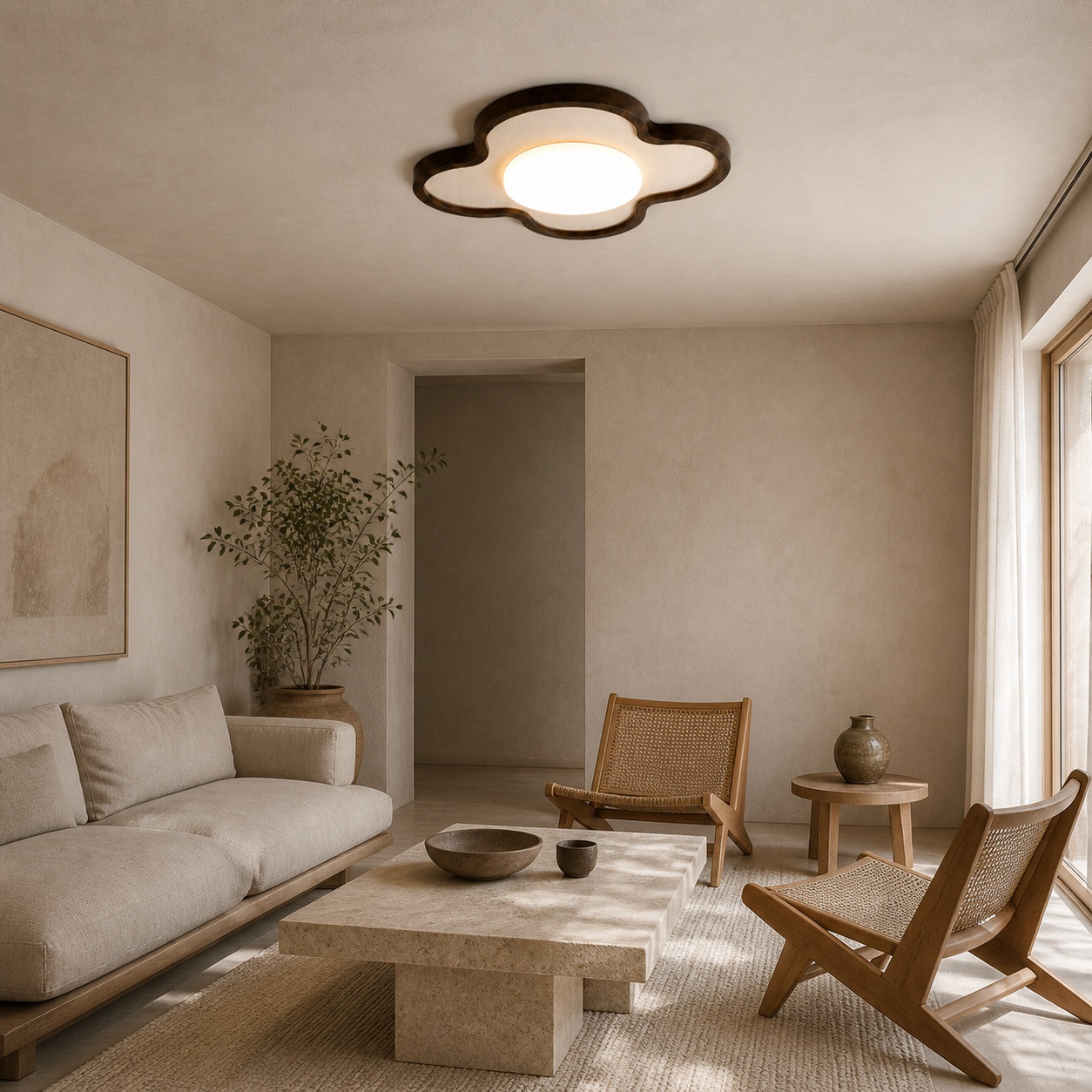 StoneBeamLab natural stone ceiling light image 13