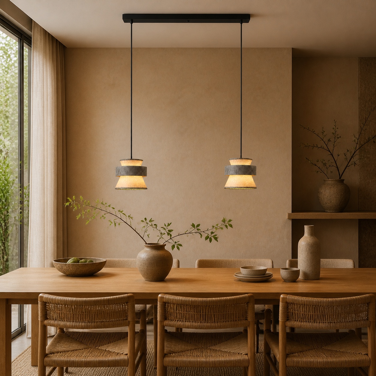 StoneBeamLab natural stone pendant light image 8