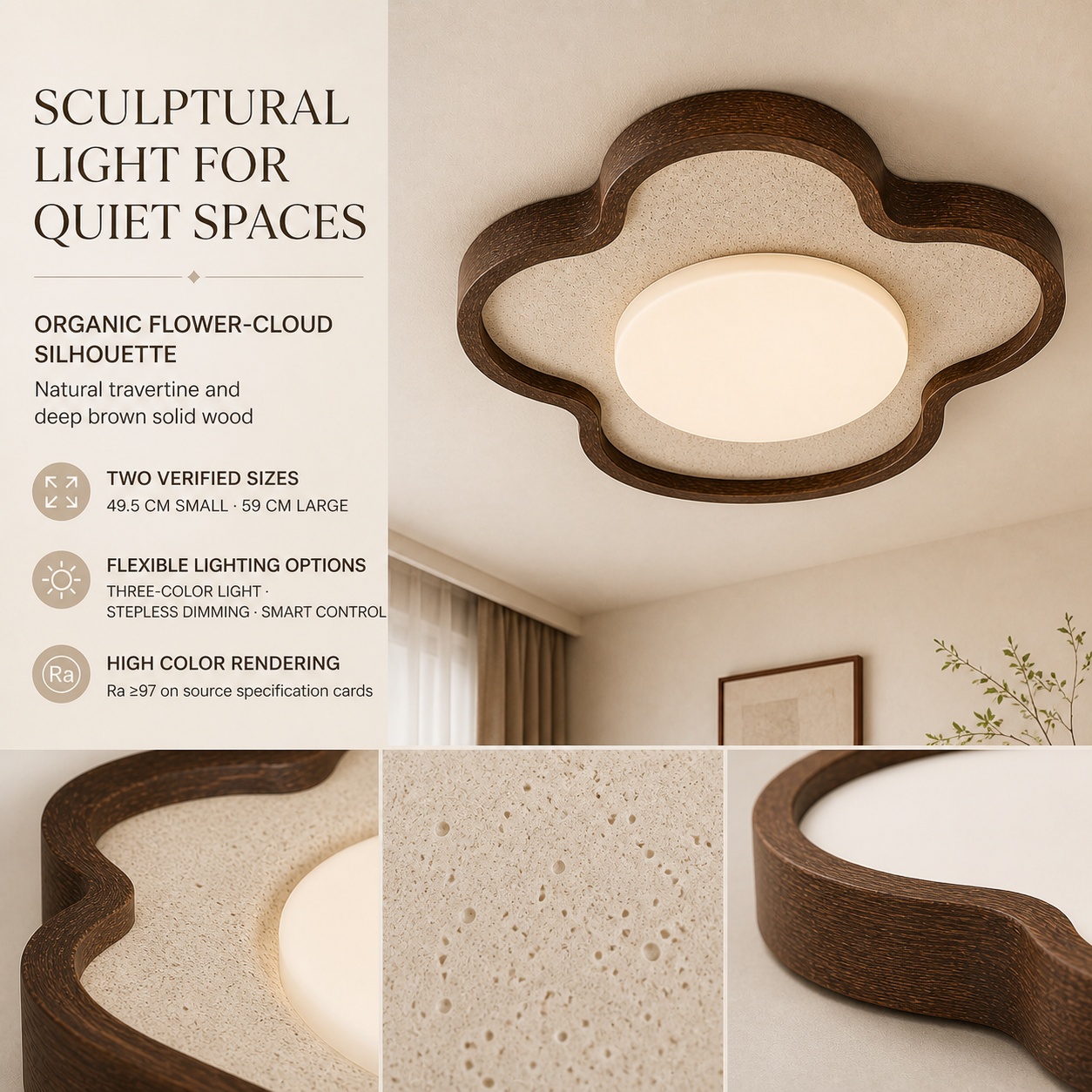 StoneBeamLab natural stone ceiling light image 17