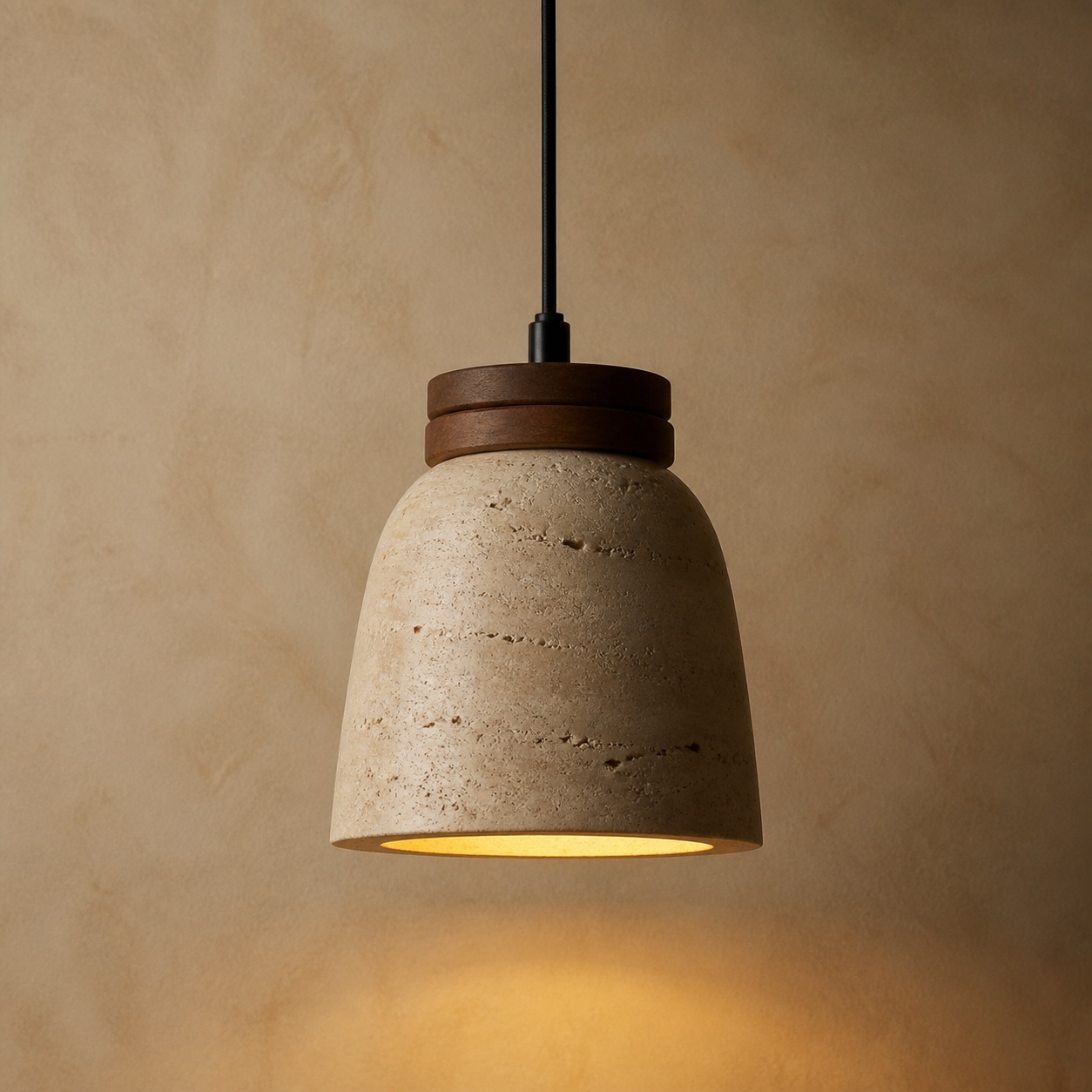 StoneBeamLab 12.5 cm natural stone pendant light image 12