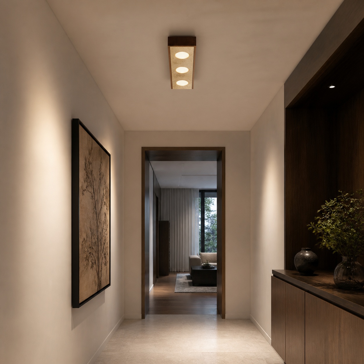 StoneBeamLab natural material ceiling light image 3