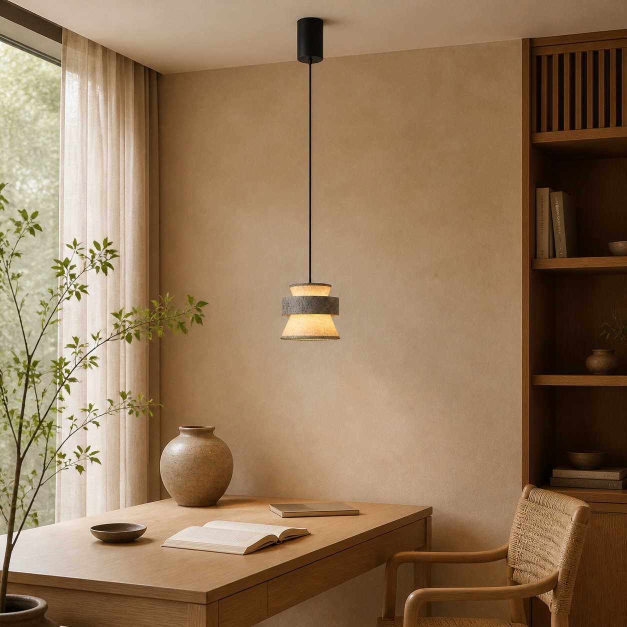 StoneBeamLab natural stone pendant light image 7