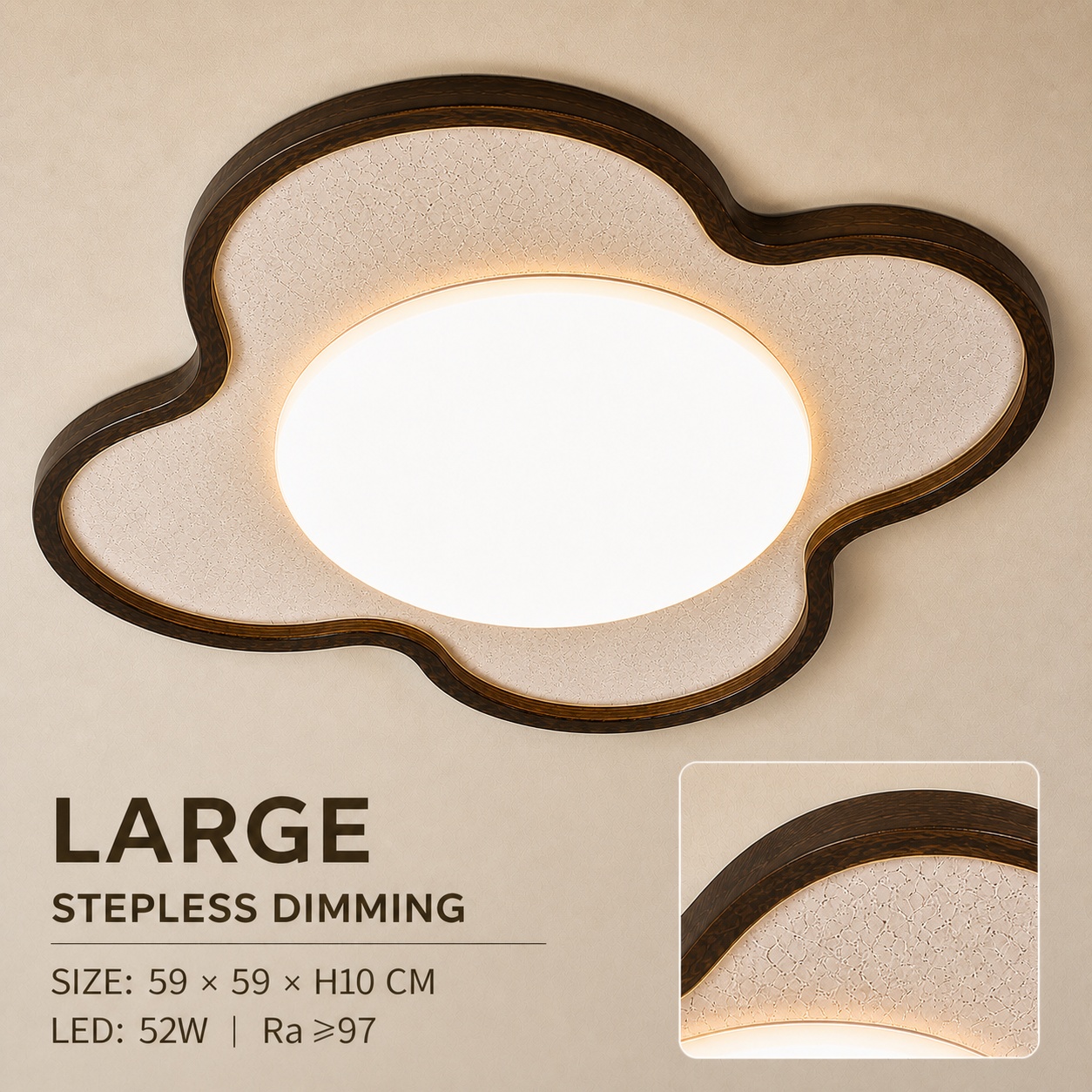 StoneBeamLab natural stone ceiling light image 6