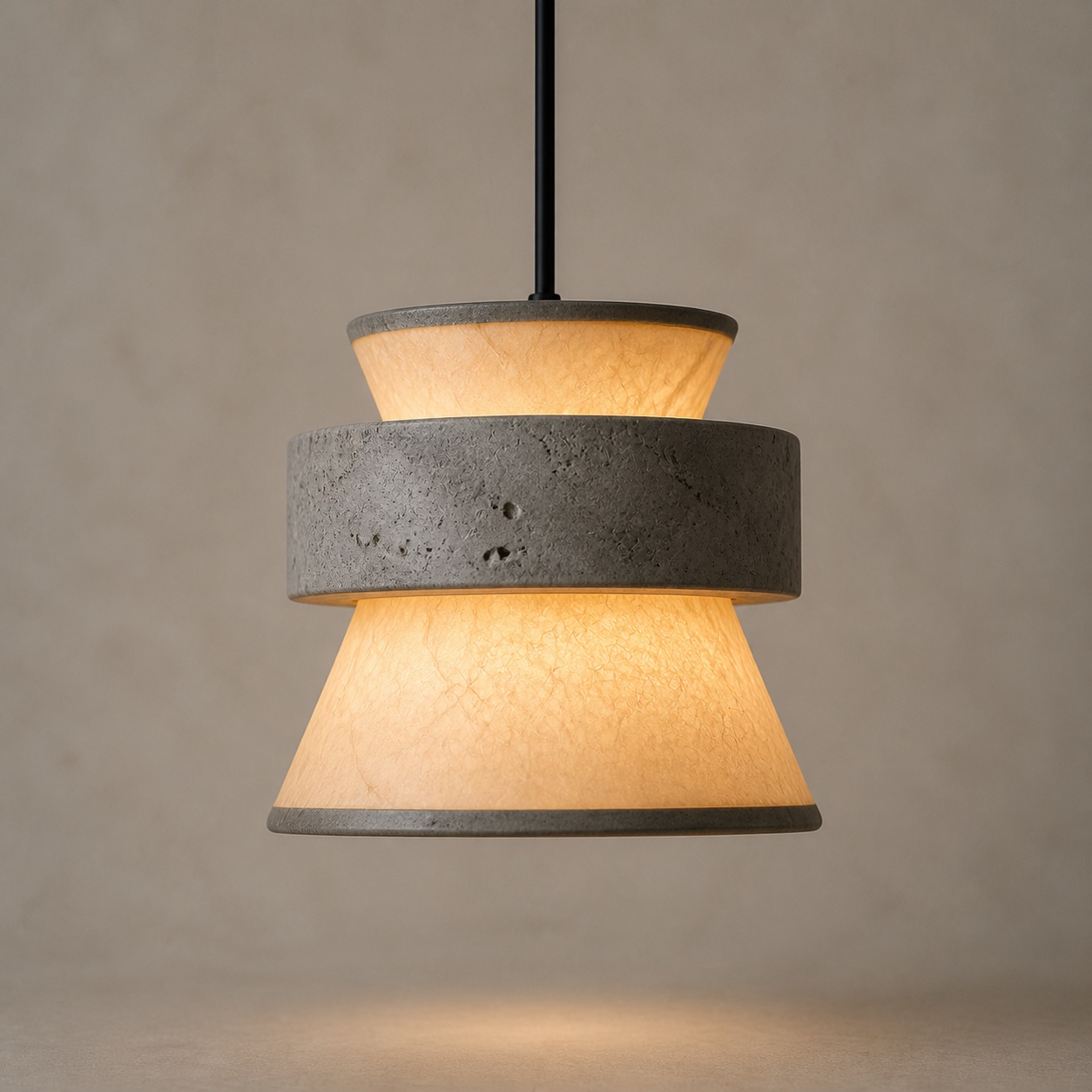 StoneBeamLab natural stone pendant light image 10